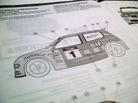 Plan Collage Autocollants Renault Clio Nikko