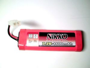 Batterie 7,2 Volts 1600mAh NiCd au format modélisme