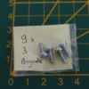 Lot de 4 vis 9x3mm argentées – Image 2