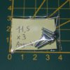 Lot de 4 vis 11,5x3mm argentées – Image 2