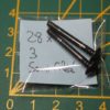 Lot de 2 vis 28x3mm semi-filetées – Image 2