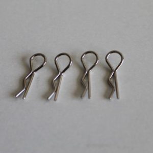Lot de 4 maxi-clips de carrosserie en acier