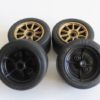 Roues "10 bâtons doré" pour Nikko Evolution 1/14 (Subaru Impreza) – Image 3