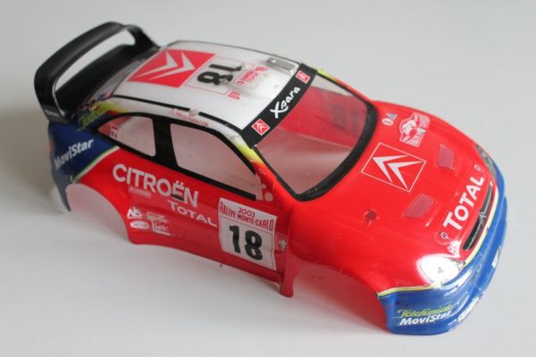 Carrosserie Citroën Xsara WRC pour Nikko Evolution 1/14 (rouge, version 2)