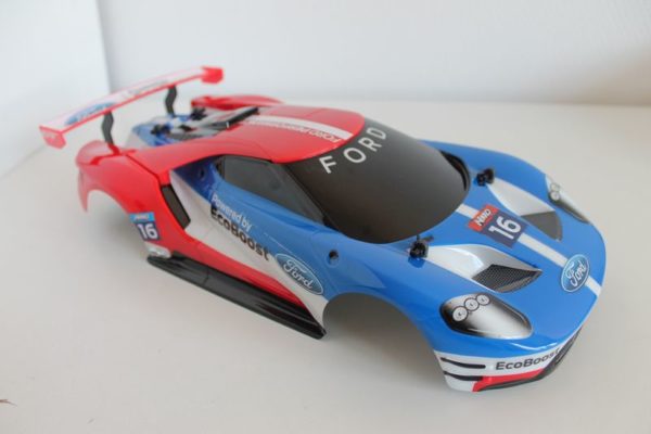 Carrosserie Ford GT 40 et supports pour Nikko 1/14 Evo Pro-Line Adrenal-N