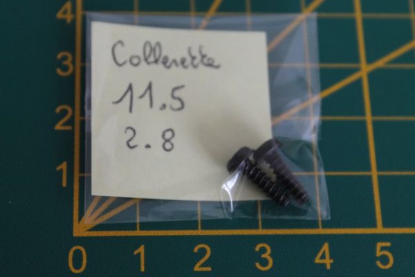 Lot de 2 vis 11.5x2.8mm à collerette 8