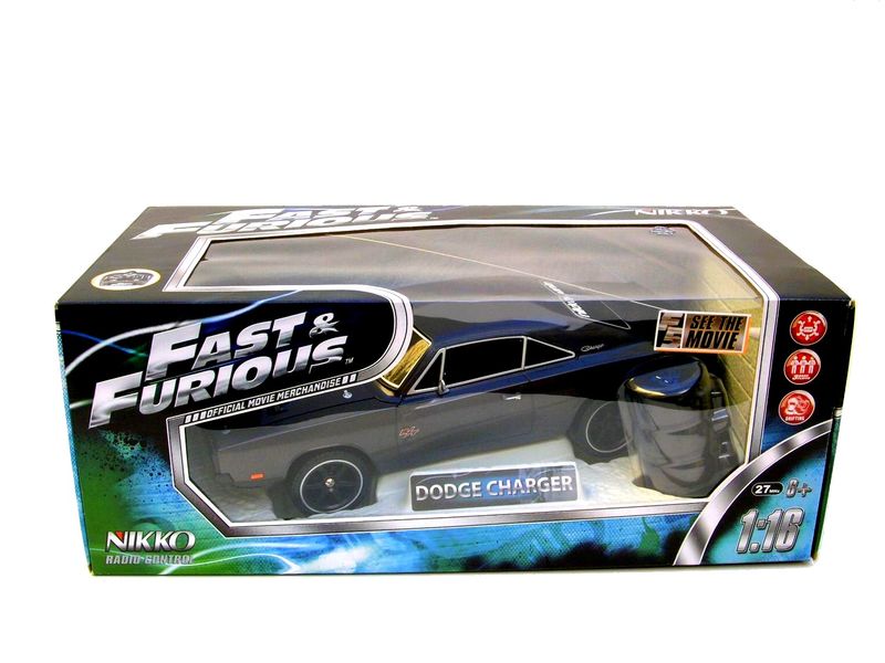 Jada - Fast & Furious - Voiture Radio Commandée - Dodge Charger - Echelle  1/24ème (17cm) - Fonction Turbo - 253203019