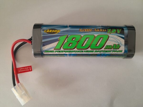 Batterie 7,2 Volts Ni-Mh 1800mAh avec prise Tamiya