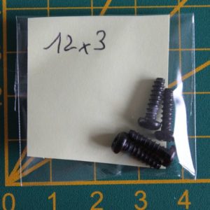 Lot de 4 vis 12x3mm
