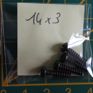 Lot de 4 vis 14x3mm