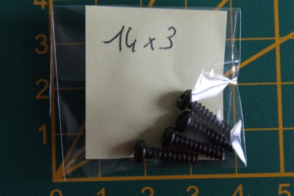 Lot de 4 vis 14x3mm