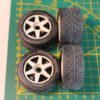 Roues "6 bâtons" avec pneus radiaux pour Nikko Evolution 1/14 – Image 4