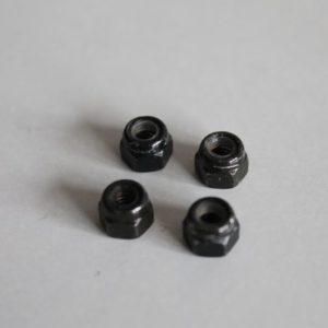 Lot de 4 écrous de roue 7 mm (noirs)