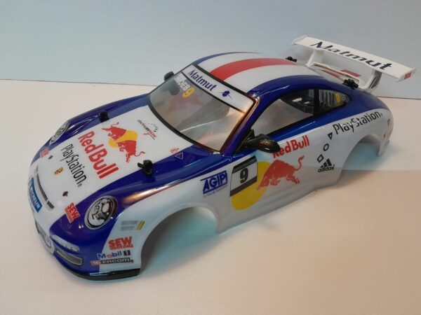 Carrosserie Porsche 911 GT3 Red Bull pour Nikko Evo Pro-Line 2.4 GHz + supports et clips