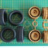 Roues "Tamiya Subaru Impreza" avec pneus "Radiaux" pour Nikko Super Evolution 1/10 2 ou 4 roues motrices – Image 6