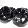 Roues noires "Drift" pour Nikko Super Evolution 1/10 4 roues motrices – Image 2