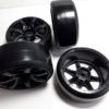 Roues noires "Drift" pour Nikko Super Evolution 1/10 4 roues motrices – Image 4