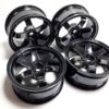Jantes "TE37" anthracite pour Nikko Super Evolution 1/10 2 ou 4 roues motrices – Image 2