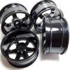 Jantes "TE37" anthracite pour Nikko Super Evolution 1/10 2 ou 4 roues motrices – Image 3