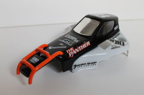 Carrosserie "Noire et Orange" pour Nikko The Panther 1/16 Evo Pro-Line