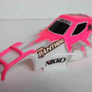 Carrosserie "Blanche et Rose" pour Nikko The Panther 1/16 Evo Pro-Line