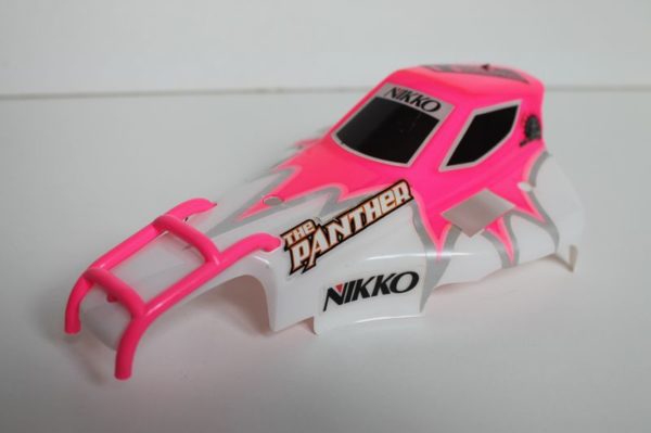 Carrosserie "Blanche et Rose" pour Nikko The Panther 1/16 Evo Pro-Line