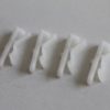 Lot de 4 maxi-clips de carrosserie blancs – Image 2