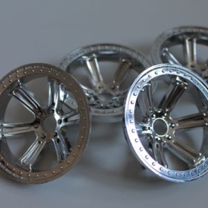 Enjoliveurs chromés pour Nikko Jeep Wrangler, Ford F150 (châssis Truck 1/10 A et B)
