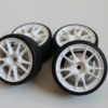 Roues "10 bâtons blanches" pour Nikko Evolution 1/14 (Citroën DS3) – Image 2