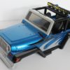 Carrosserie Jeep Wrangler Rubicon bleue pour châssis Nikko Truck 1/10 A (+Lights Buckets) – Image 2