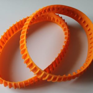 Chenilles oranges pour Nikko Velocitrax
