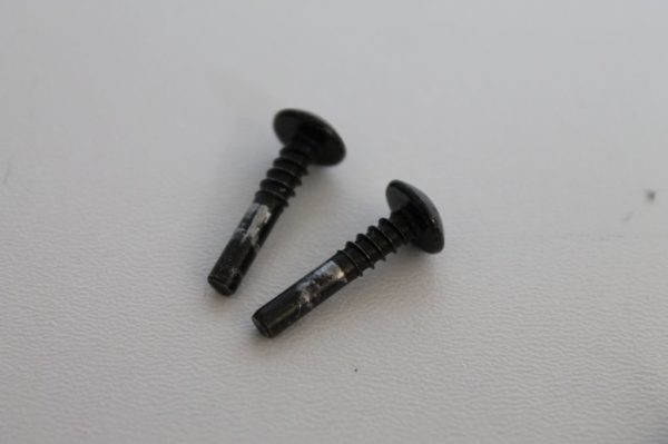 Lot de 2 vis 19x3mm semi-filetées