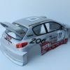 Carrosserie Peugeot 206 WRC pour Nikko Super Evolution 1/10 – Image 7