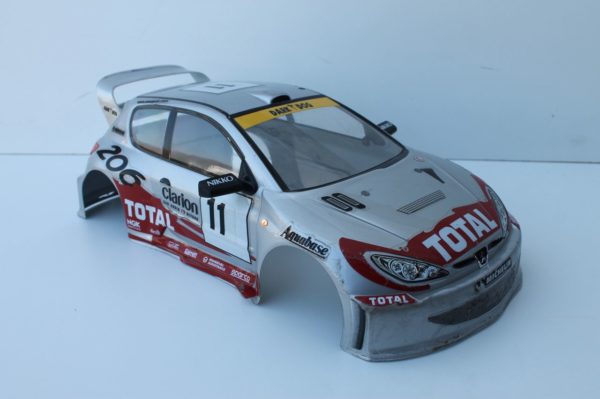 Carrosserie Peugeot 206 WRC pour Nikko Super Evolution 1/10