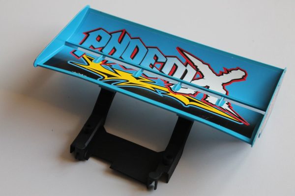 Aileron Noir Phoenix avec supports pour Nikko Off-Road Evolution 1/12