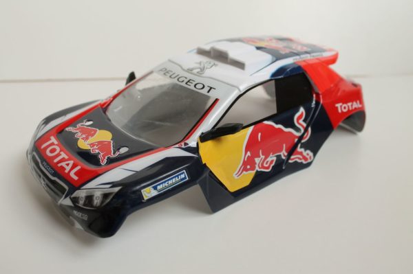 Carrosserie Peugeot 2008 DKR pour Nikko 1/14 Elite Truck