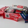 Carrosserie Citroën Xsara WRC (bleue, version 2) pour Nikko Evolution 1/14 + supports et clips – Image 3