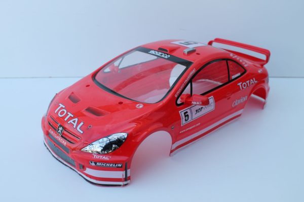 Carrosserie Peugeot 307 WRC pour Nikko Super Evolution 1/10