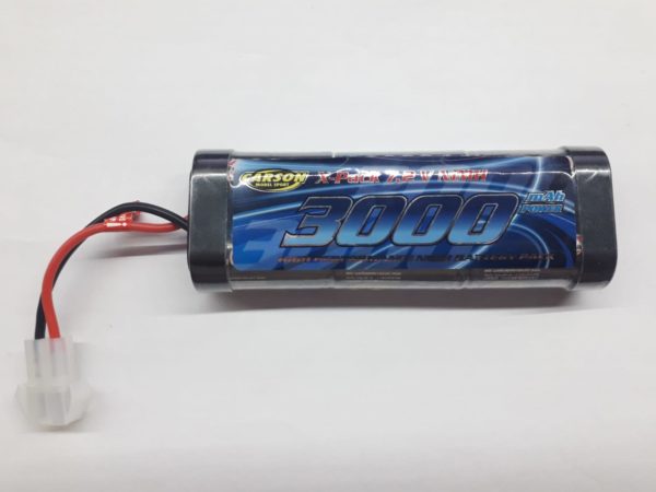 Batterie 7,2 Volts Ni-Mh 3000mAh avec prise Tamiya