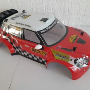 Carrosserie Mini Countryman WRC avec supports et clips pour Nikko 1/14 Evo Pro-Line 2.4 GHz