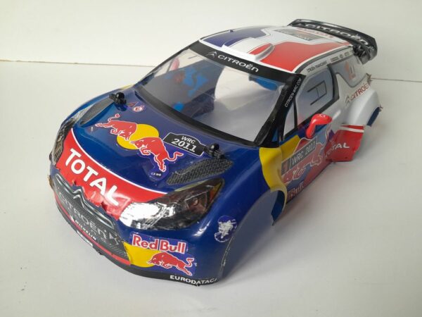 Carrosserie Citroën DS3 WRC pour Nikko Evo Pro-Line 1/14 Pro-Grade 2.4 GHz (avec supports) (très bon état)