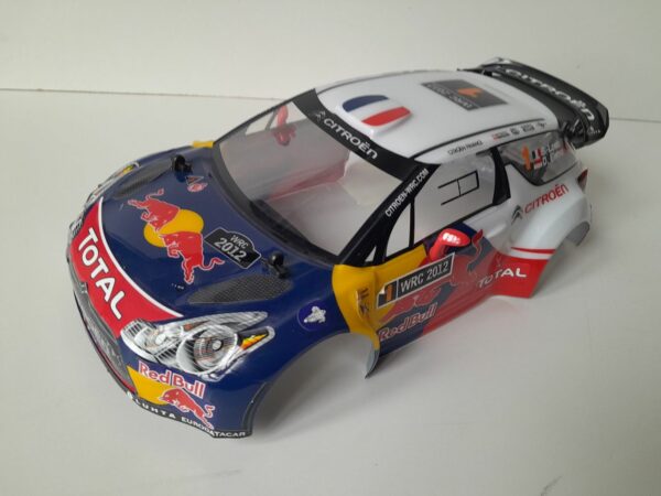 Carrosserie Citroën DS3 WRC pour Nikko Evo Pro-Line 1/14 Pro-Grade 2.4 GHz (avec supports) (état neuf)
