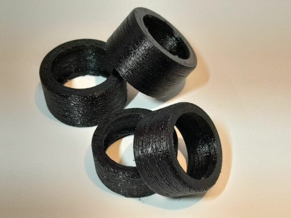 Pneus en TPU pour voitures vintage Nikko 1/16 (1980-1990)