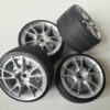 Roues "10 bâtons grises" avec pneus radiaux pour Nikko Evolution 1/14 – Image 2
