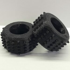 Pneus arrière en TPU pour Nikko Turbo Panther Frame Buggy vintage