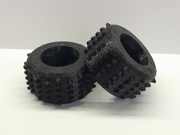 Pneus arrière en TPU pour Nikko Turbo Panther Frame Buggy vintage