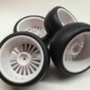 Roues complètes "20 batons blanches" avec pneus slick pour Nikko Super Evolution 1/10 – Image 3