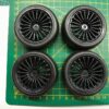 Roues complètes "20 batons noires" avec pneus slick pour Nikko Super Evolution 1/10 – Image 4