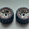 Roues arrières avec jantes à liseré rouge pour Nikko Turbo Panther X2 Elite – Image 2