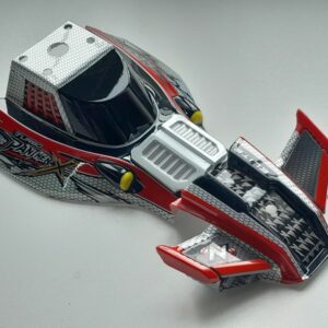 Carrosserie partielle en lexan rouge pour Nikko Turbo Panther X2 Elite